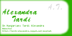 alexandra tardi business card